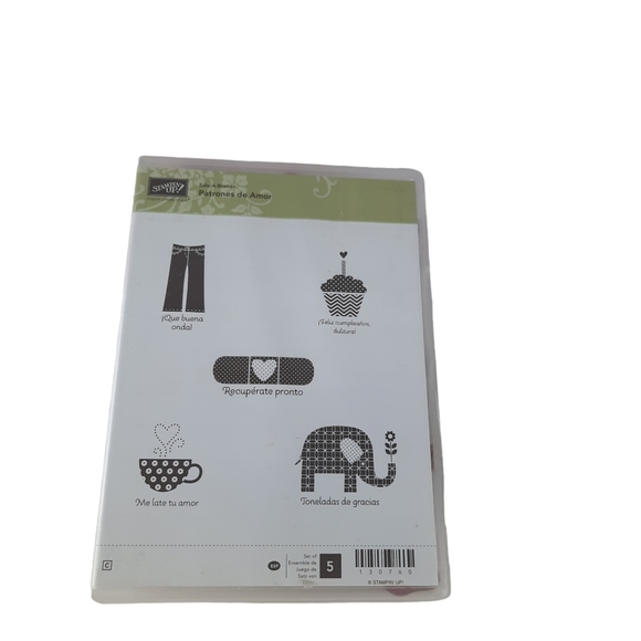 Stampin Up Patrones de Amor Stamp Cling Set - Picture 3 of 7